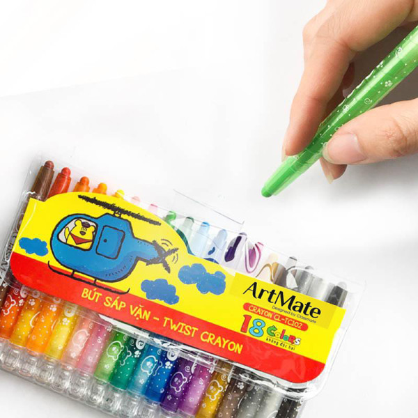 Bút sáp vặn 18 màu ArtMate CL-TC102 (ClassMate)